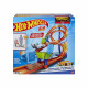 Hot Wheels - Cascade Grand Huit - Coffret 2 pistes et 1 voiture - Petite Voiture - 4 ans et +