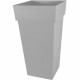 EDA Pot de Fleur Carré Haut XXL TOSCANE - 98 L - 43,3 x 43,3 x H 80 cm - Gris béton