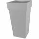 EDA Pot de Fleur Carré Haut XXL TOSCANE - 98 L - 43,3 x 43,3 x H 80 cm - Gris béton