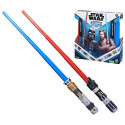 Star Wars Lightsaber Forge Dark Vador contre Obi-Wan Kenobi, sabres laser rouge et bleu personnalisables, jouets des 4 ans
