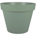 EDA PLASTIQUE - Pot de fleur rond Toscane - Ø 60 x H47 cm - 76 L - Vert laurier