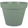 EDA PLASTIQUE - Pot de fleur rond Toscane - Ø 60 x H47 cm - 76 L - Vert laurier