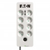 Multiprise/Parafoudre - EATON Protection Box 8 Tel@ USB FR - PB8TUF - 8 prises FR + 1 prise tel/RJ + 2 ports USB - Blanc & Noir