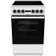 Cuisiniere vitrocéramique HISENSE- HEC5A10WG - 4 foyers - Four convection naturelle 68 L - 0,80 kWh - 50 cm