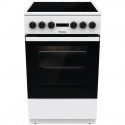 Cuisiniere vitrocéramique HISENSE- HEC5A10WG - 4 foyers - Four convection naturelle 68 L - 0,80 kWh - 50 cm