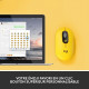 Souris Sans Fil Logitech POP Mouse avec Emojis Personnalisables, Bluetooth, USB, Multidispositifs - Jaune
