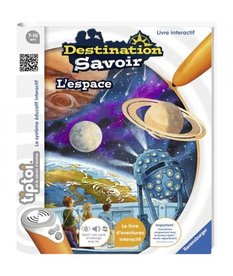 Livre électronique éducatif tiptoi - Destination Savoir - L'Espace - Ravensburger - Des 7 ans