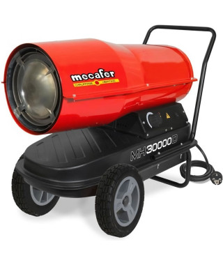 MECAFER Chauffage de chantier / Canon a air chaud Diesel / Fioul avec turbine incorporée 30000 W MH30000D