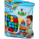 Mega Bloks - Sac Bleu 60 blocs - First Builders  - Jouet de construction - Briques de Construction - 1er age - 12 mois et +