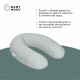 Coussin de Maternité BABYMOOV DOOMOO Buddy - Cloudy kaki - Coton bio et oeko-Tex - 180 x 45 x 16 cm