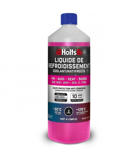 Liquide de Refroidissement - HOLTS - HAFR0005B - Dédié VW-AUDI-SEAT-SKODA G12/ G12+ / G12++ / G13 / TL 774G 1L