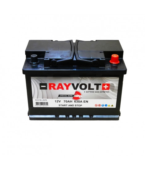 Batterie Auto RAYVOLT START-STOP AGM L3D70 12V 70AH 760A