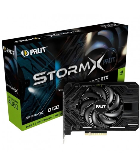 PALIT - Carte Graphique - Nvidia GeForce RTX 4060 StormX 8Go Mini ITX