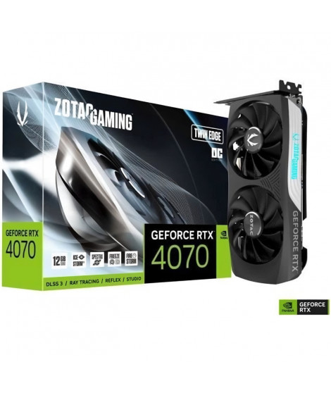 ZOTAC - Nvidia - Carte Graphique - GeForce RTX 4070 Twin Edge OC - 12Go