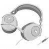 Casque gaming CORSAIR HS65 SURROUND - Blanc, son surround Dolby Audio 7.1 sur PC et Mac