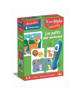 Jeu Clementoni - Mon stylo -animaux - 52717 - Des 2 ans