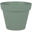 EDA PLASTIQUE - Pot de fleur rond Toscane - Ø 30 x H26 cm - 10 L - Vert laurier