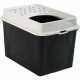 Maison de toilette TOP 50l - Noire (PP Recyclé) - 57,2 x 39,3 x 40,4 cm