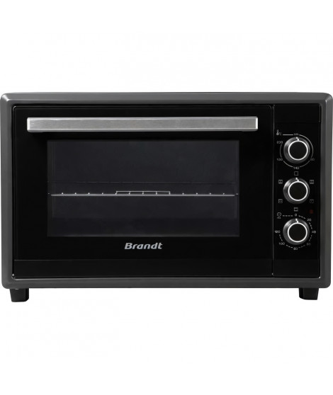 Mini-four BRANDT FC55MUBSL - 55L - Convection naturelle - Multifonction dont chaleur tournante - Grill - Noir