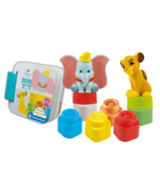 Disney Baby - Clementoni - Coffret Disney Classics Clemmy - 6 cubes - Fabriqué en Italie