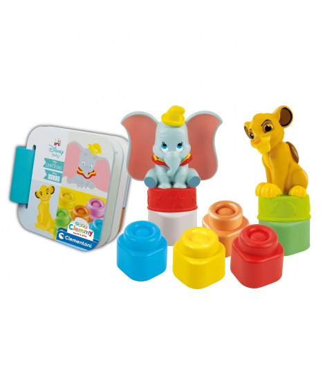 Disney Baby - Clementoni - Coffret Disney Classics Clemmy - 6 cubes - Fabriqué en Italie