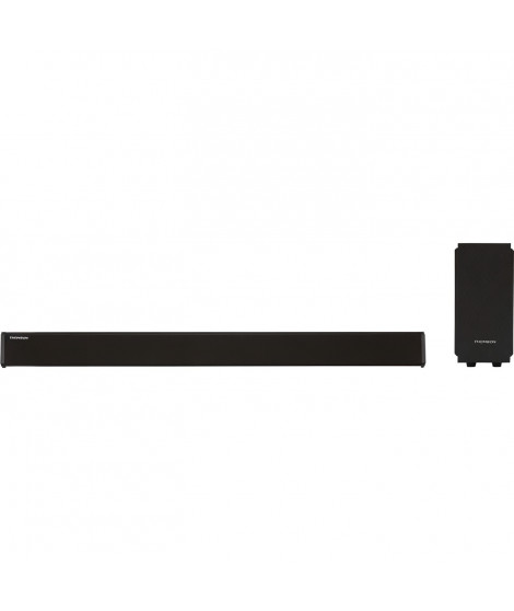 THOMSON SB200BT Barre de son avec caisson de basses filaire - 200W - Sonorisation stéréo 2.1 - Bluetooth, USB, Entrée optique…