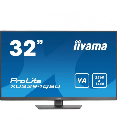 Ecran PC - IIYAMA - XU3294QSU-B1 - 31,5 VA LED WQHD 2560 x 1440 - 4ms - 75Hz - HDMI DP