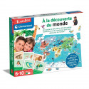 CLEMENTONI - PRESCHOOL GAMES - a la découverte du monde -52591. Dimensions : 37 x 28,1 x 5,5 CM