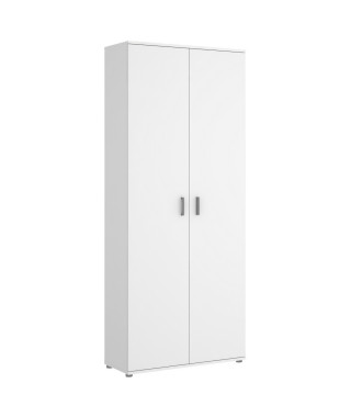 Armoire de buanderie 2 portes - Blanc - L 190 x H 78 x P 35 cm - FIT