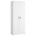 Armoire de buanderie 2 portes - Blanc - L 190 x H 78 x P 35 cm - FIT