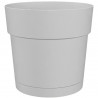 Pot a fleurs et plantes rond CAPRI LARGE - Plastique - Réservoir d'eau - diametre 30 cm - Blanc - ARTEVASI