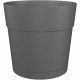 Pot a fleurs et plantes rond CAPRI LARGE - Plastique - Réservoir d'eau - diametre 40 cm - Anthracite - ARTEVASI