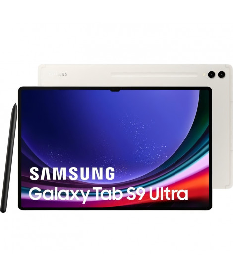 Tablette Tactile - SAMSUNG - Galaxy Tab S9 Ultra - 14,6 - RAM 12Go - 256 Go  - Creme - S Pen inclus