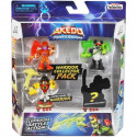 Pack Warrior 4 figurines Powerstorm B - Akedo MOOSE TOYS - Jeu d'arcade de combat pour enfants