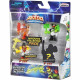 Pack Warrior 4 figurines Powerstorm B - Akedo MOOSE TOYS - Jeu d'arcade de combat pour enfants
