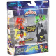 Pack Warrior 4 figurines Powerstorm B - Akedo MOOSE TOYS - Jeu d'arcade de combat pour enfants