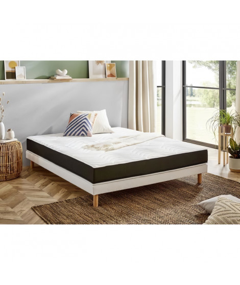 DORMIPUR ensemble matelas mémoire de forme ép. 22 cm et sommier  140x190 cm