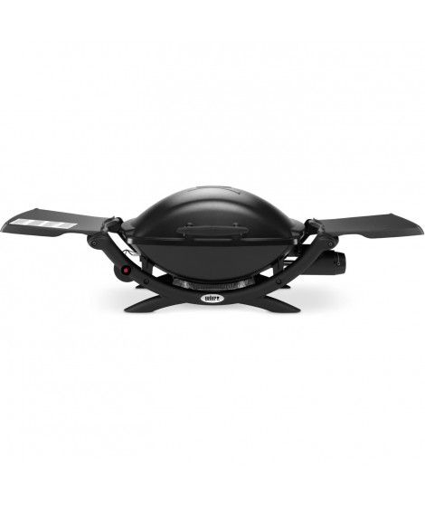 Barbecue a charbon WEBER Q2000 Black - 2 grilles de cuisson 55x39 cm - Cuve aluminium - Etageres rabattables