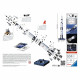 Puzzle 3D Fusée spatiale Saturne V - Ravensburger - 440 pieces - NASA - A partir de 8 ans