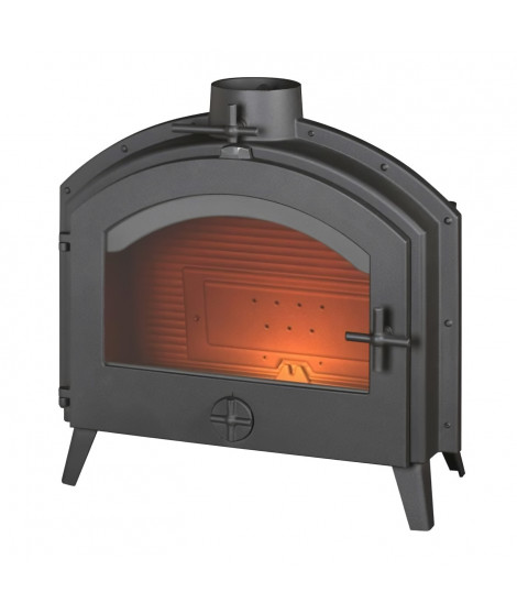 Poële a Bois INVICTA Stimo - Puissance optimale : 7 kW - Max: 10,5 kW - Fonte -  Bûches : 50 cm - Flamme Verte 7* - Ecodesign