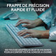Clavier Sans Fil - LOGITECH - MX Keys S - Bluetooth - Rétroéclairé - Touches silencieuses - Gris clair