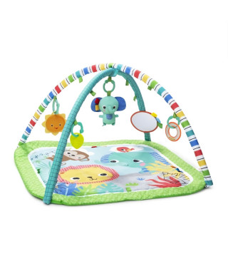 BRIGHT STARTS Tapis d'éveil et d'activités Unicorn Crew, vert, jouets inclus et détachables, des la naissance