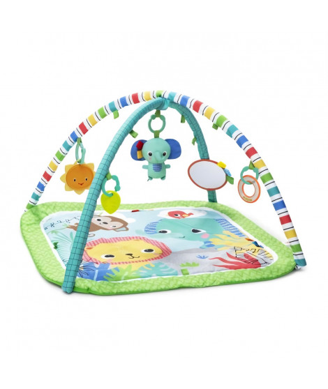 BRIGHT STARTS Tapis d'éveil et d'activités Unicorn Crew, vert, jouets inclus et détachables, des la naissance
