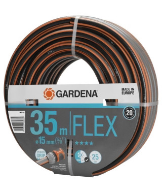 GARDENA Tuyau d'arrosage Comfort FLEX  Longueur 35m  Ø15mm  Anti-noeud et indéformable  Garantie 20 ans