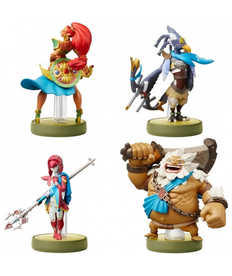 Amiibo The Legend of Zelda : Breath of the Wild - Daruk + Mipha + Revali + Urbosa (Prodiges de The Legend of Zelda)