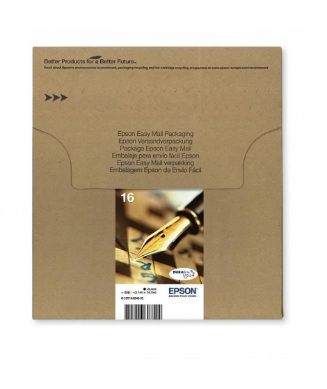 EPSON EasyMail Multiplack T1626 - Stylo plume - Noir, jaune, cyan, magenta (C13T16264511)