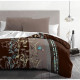 Parure de couette microfibre HOME PASSION PHILOSOPHIE - 1 housse de couette 240 x 260 cm + 2 taies d'oreiller 63 x 63 cm - Bleu