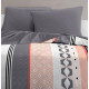 Parure de couette microfibre HOME PASSION BLING - 1 housse de couette 240 x 260 cm + 2 taies d'oreiller 63 x 63 cm - Bleu