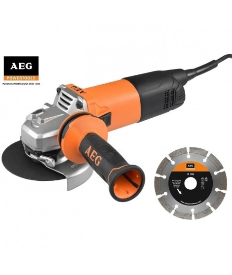 Meuleuse électrique - AEG POWERTOOLS - WS10-125SK - 1000W - 125mm - Métal - Orange