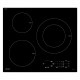 Table de cuisson induction - SAUTER - 3 zones - 7200 W - L60 x P52 cm - Revetement verre - Noir - SPI6300